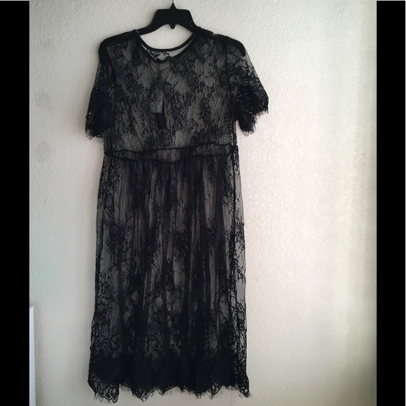 Sexy Women Lace Midi Dress/Coverup - Picture 4 of 4